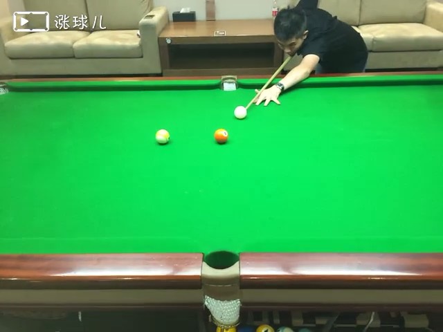 #业余二级考试#题2：中间三颗球打进同一个中袋