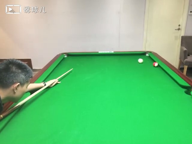 #进阶练习业余三级#题11：反角推杆两库k球