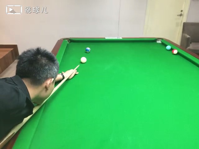 #进阶练习业余三级#题12：反角推杆顺塞k球