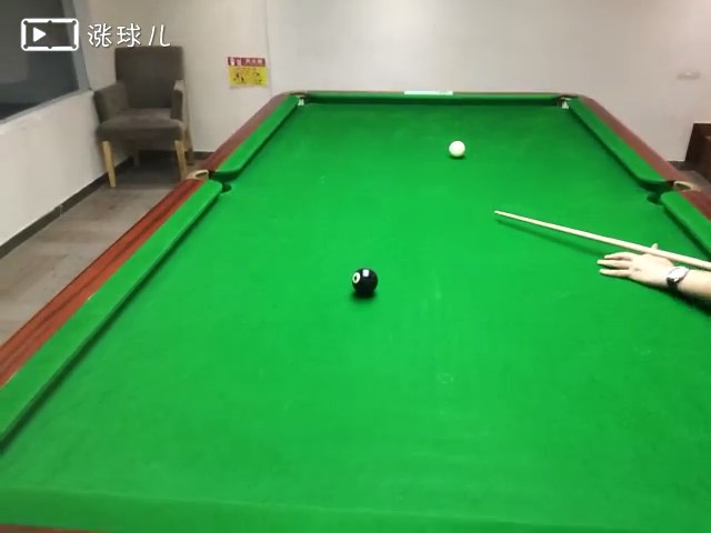 #进阶练习业余三级#题22：中袋30度角中杆顺塞一库走位