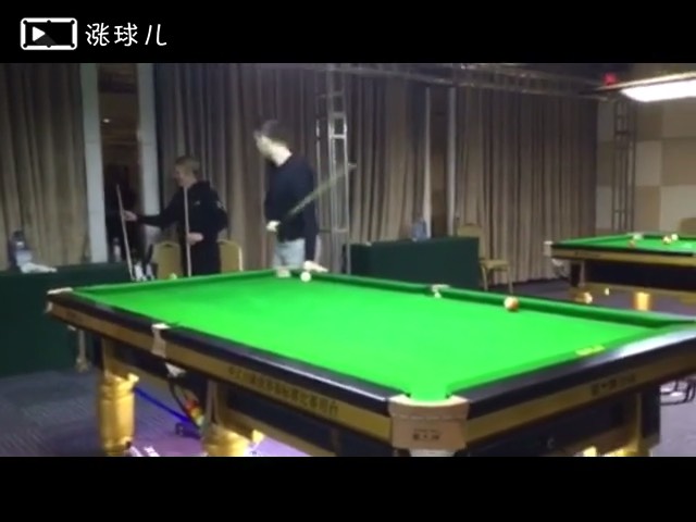 #贴库球看谁准#塞尔比手架库上，远台低杆发力