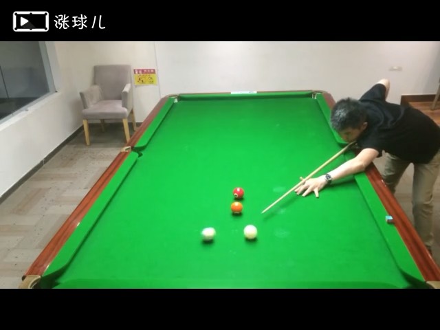 发力和稳定性训练：提前标记好白球落点并精确控制到位#业余四级#