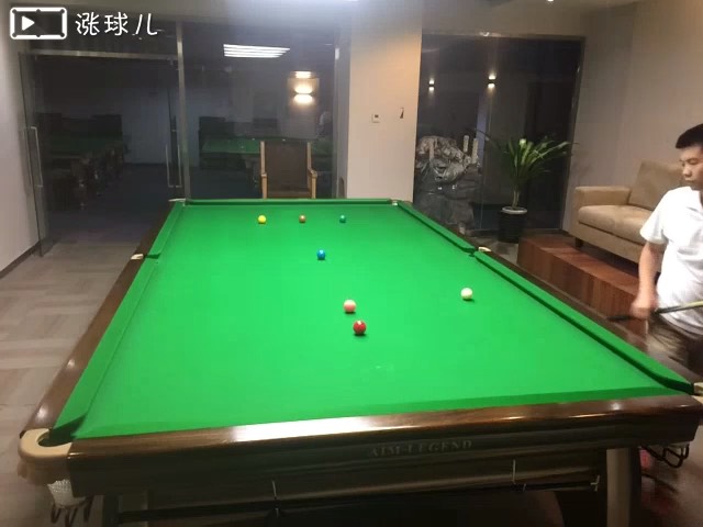 黑球叫红球线路5:中杆一库走位#斯诺克走位线路#