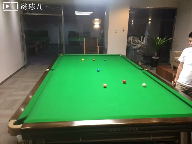 黑球叫红球线路7:中低杆右塞两库走位#斯诺克走位线路#