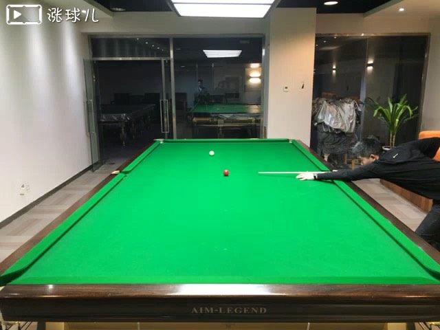 #斯诺克一级练习#题4:中袋直球左右两边角度