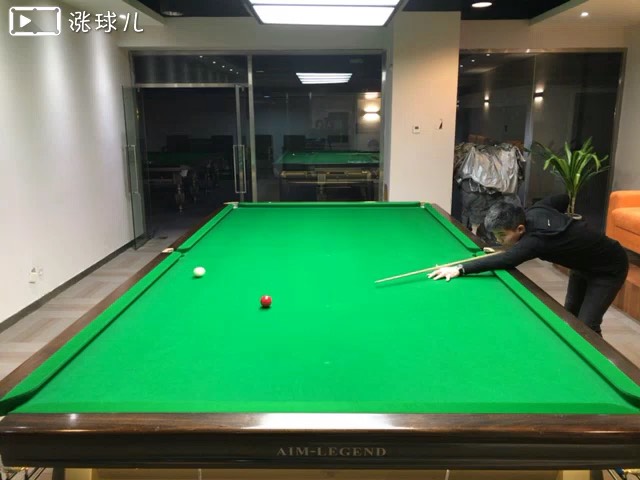 #斯诺克一级练习#题11:半台底袋30度反角
