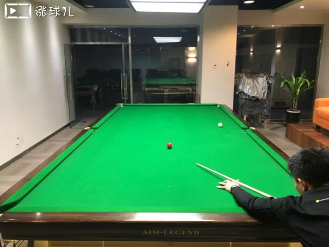 #斯诺克一级练习#题14:中袋30度正角