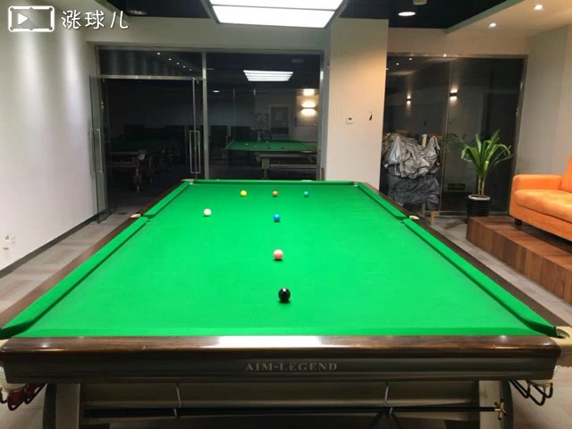 #斯诺克三级练习#题1：红叫蓝中杆一库走位
