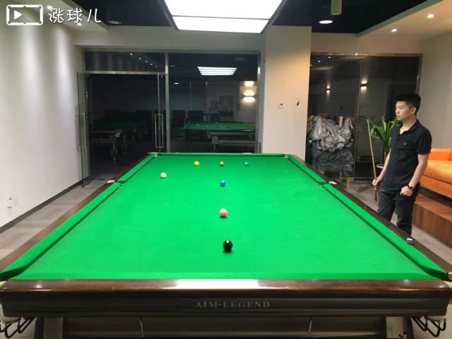 #斯诺克三级练习#题6:红叫蓝中低杆左塞两库走位