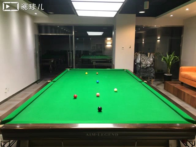#斯诺克三级练习#题13:绿叫红中高杆一库走位