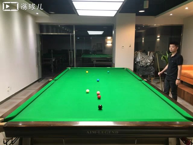#斯诺克三级练习#题15:棕叫红低杆走位