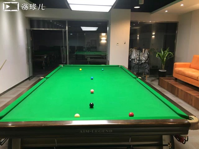 #斯诺克三级练习#题18:棕叫红中低杆左塞四库走位
