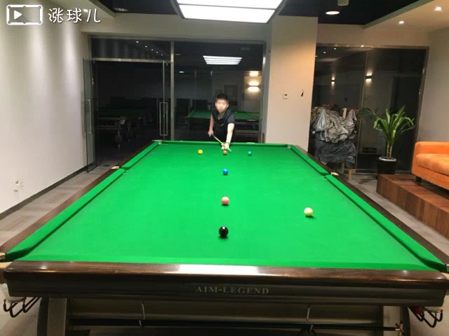 #斯诺克三级练习#题20:红球远台进攻2，中低杆走位
