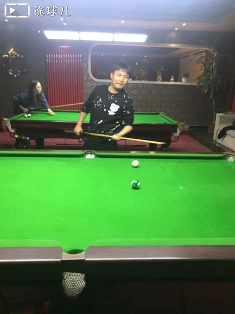 #二级课程训练#中低杆走位练习，共同点是10度角左右，白球分离角略大于90度，走的距离较短